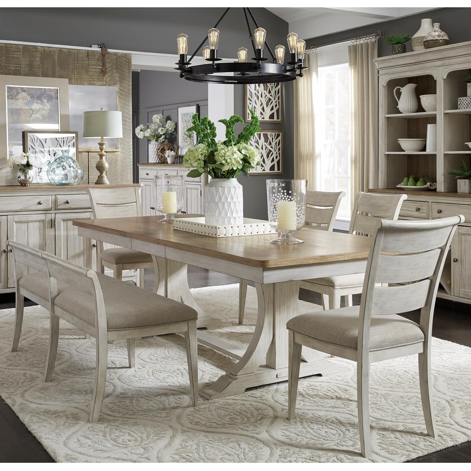 Liberty Furniture Farmhouse Reimagined 652 Dining Room Group 7 Dining
